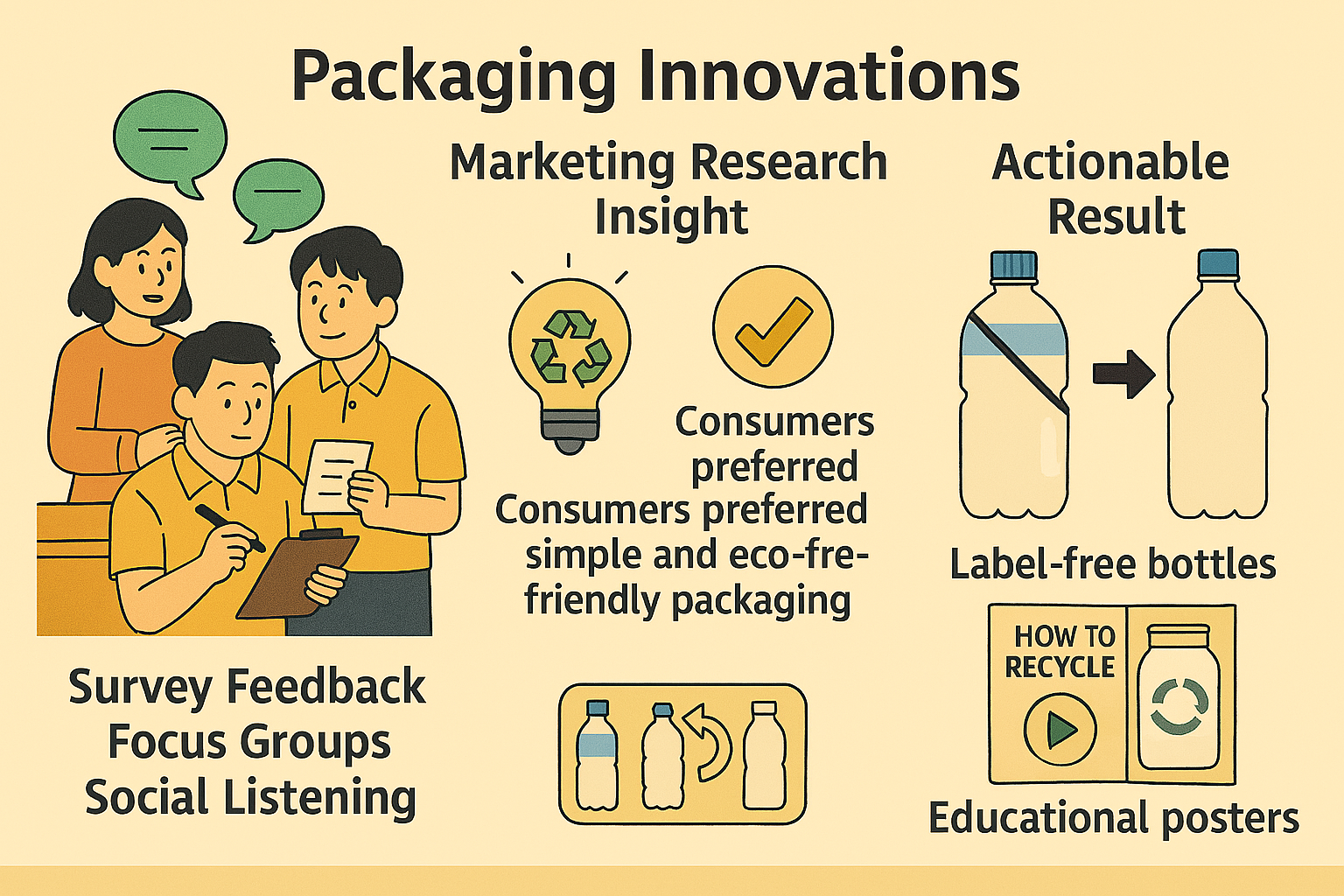 Infographic showing Suntory's packaging innovations.